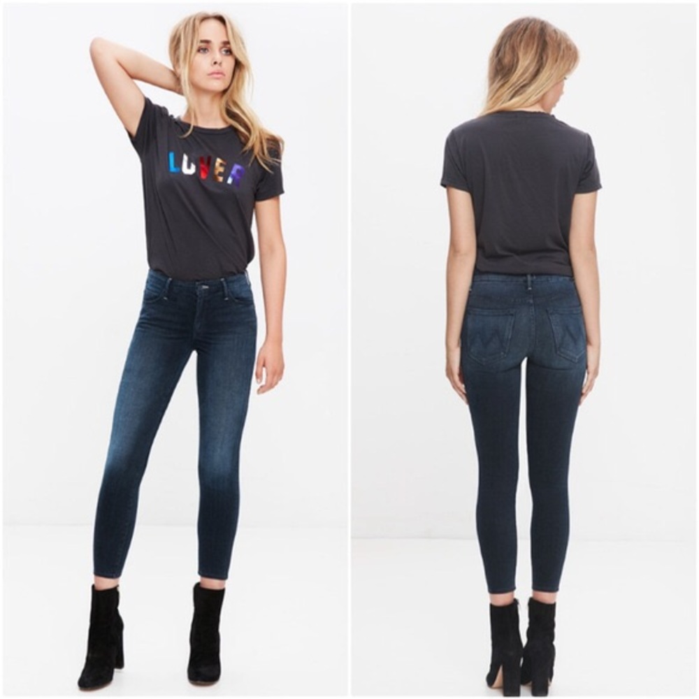 MOTHER Looker high waisted crop